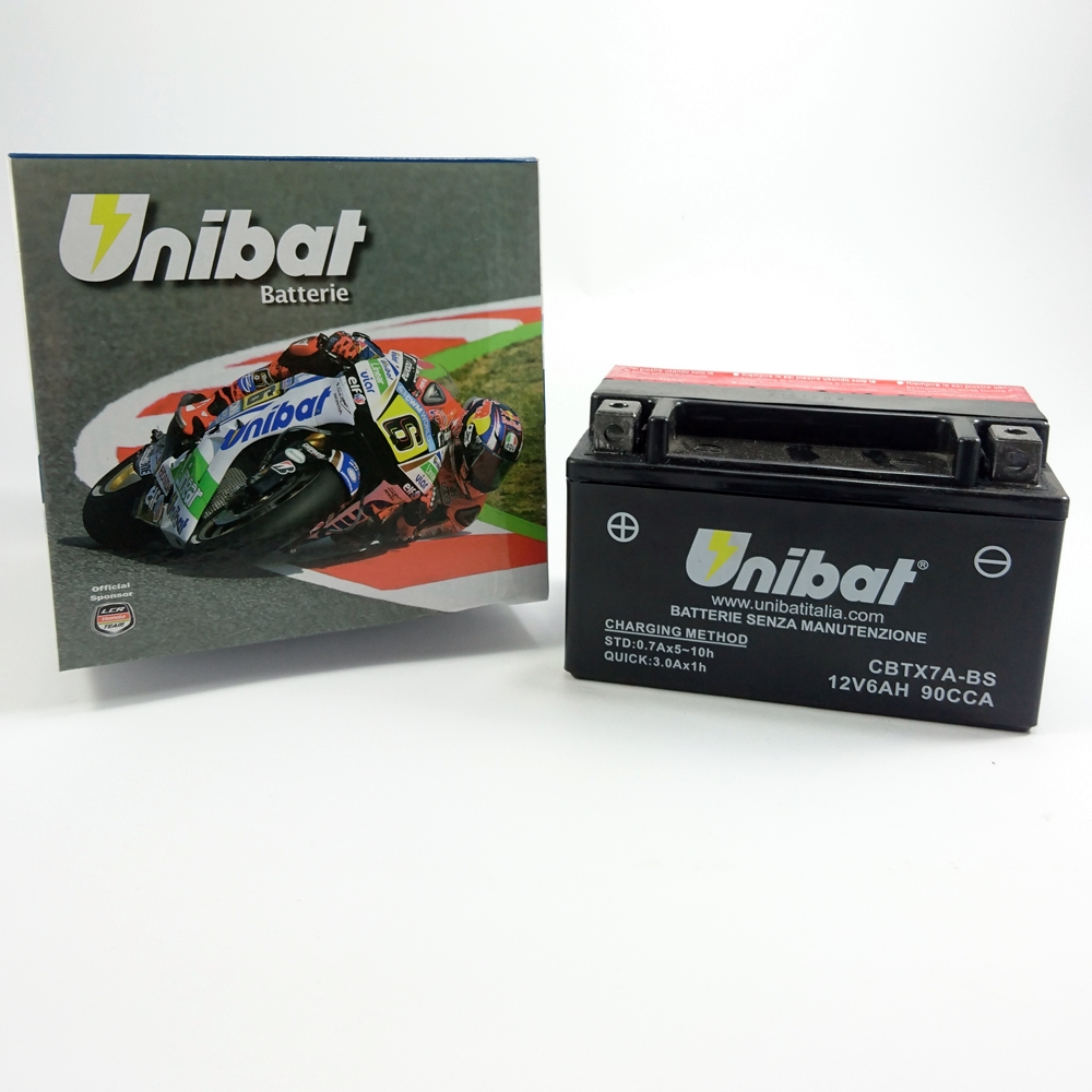 Akumulator Unibat CBTX7A-BS (12V6Ah)