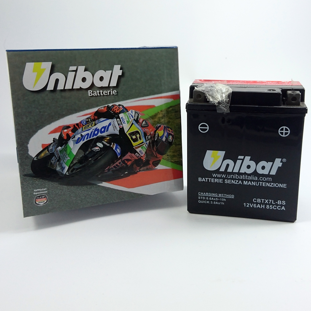 Akumulator Unibat CBTX7L-BS (12V6Ah)